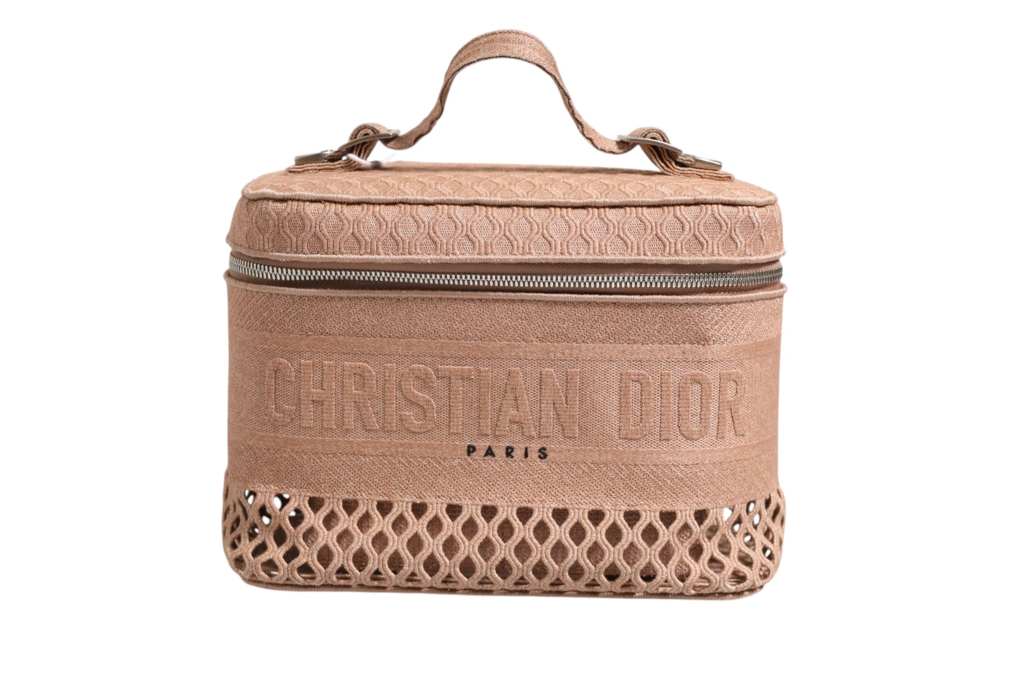 Mesh Embroidered Dior travel Vanity Case