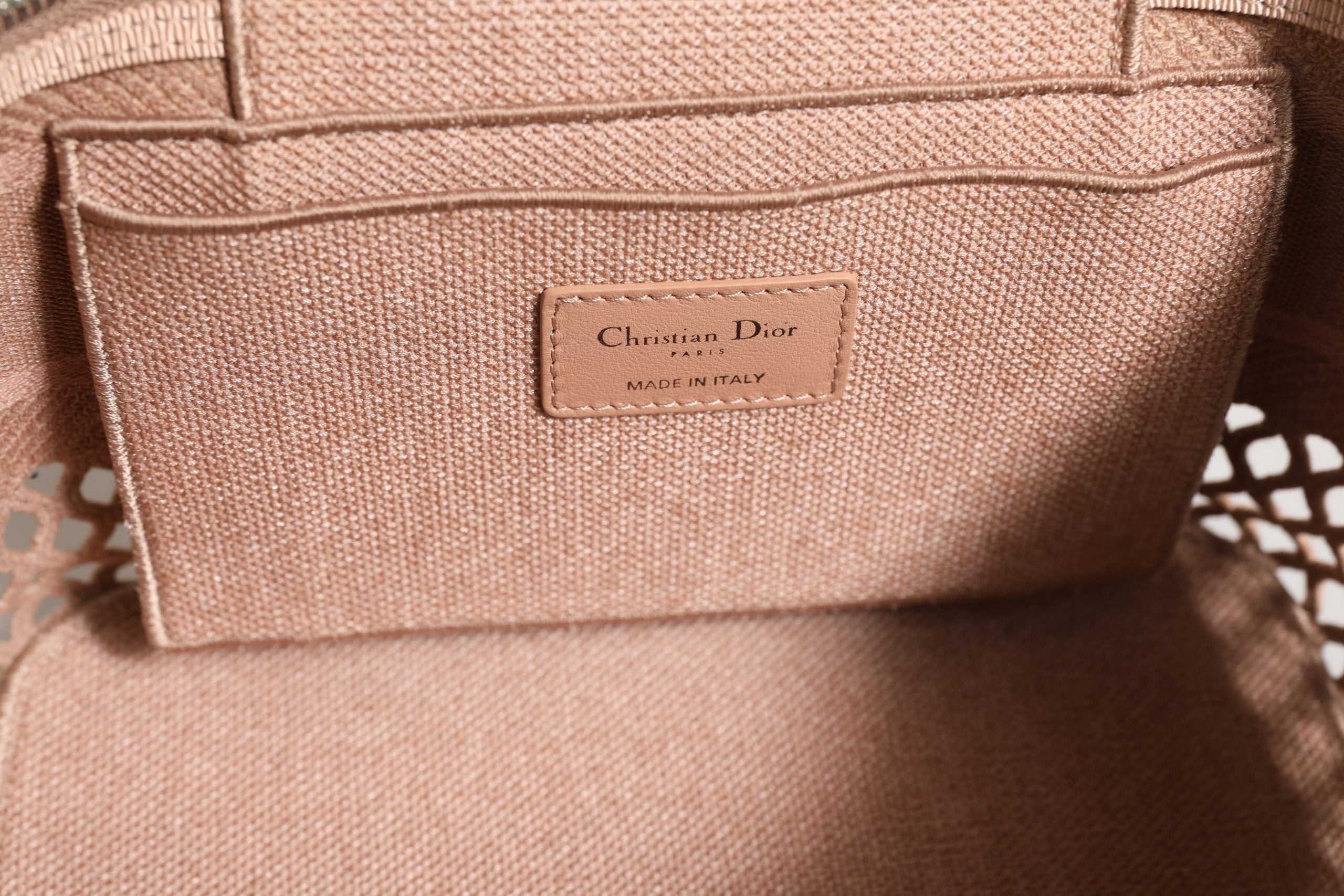 Mesh Embroidered Dior travel Vanity Case