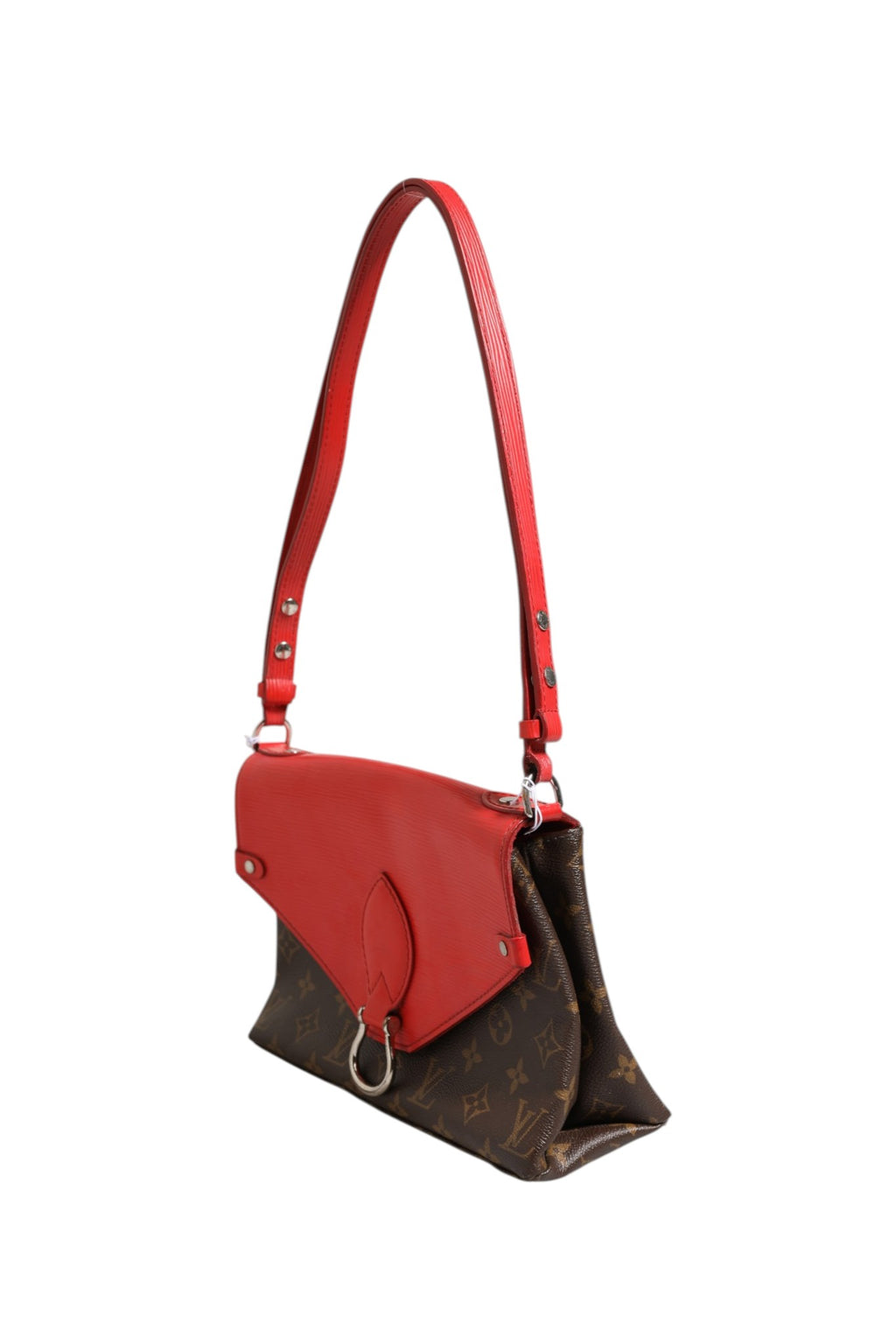 Saint Michel Monogram Epi Shoulder Bag Coquelicot