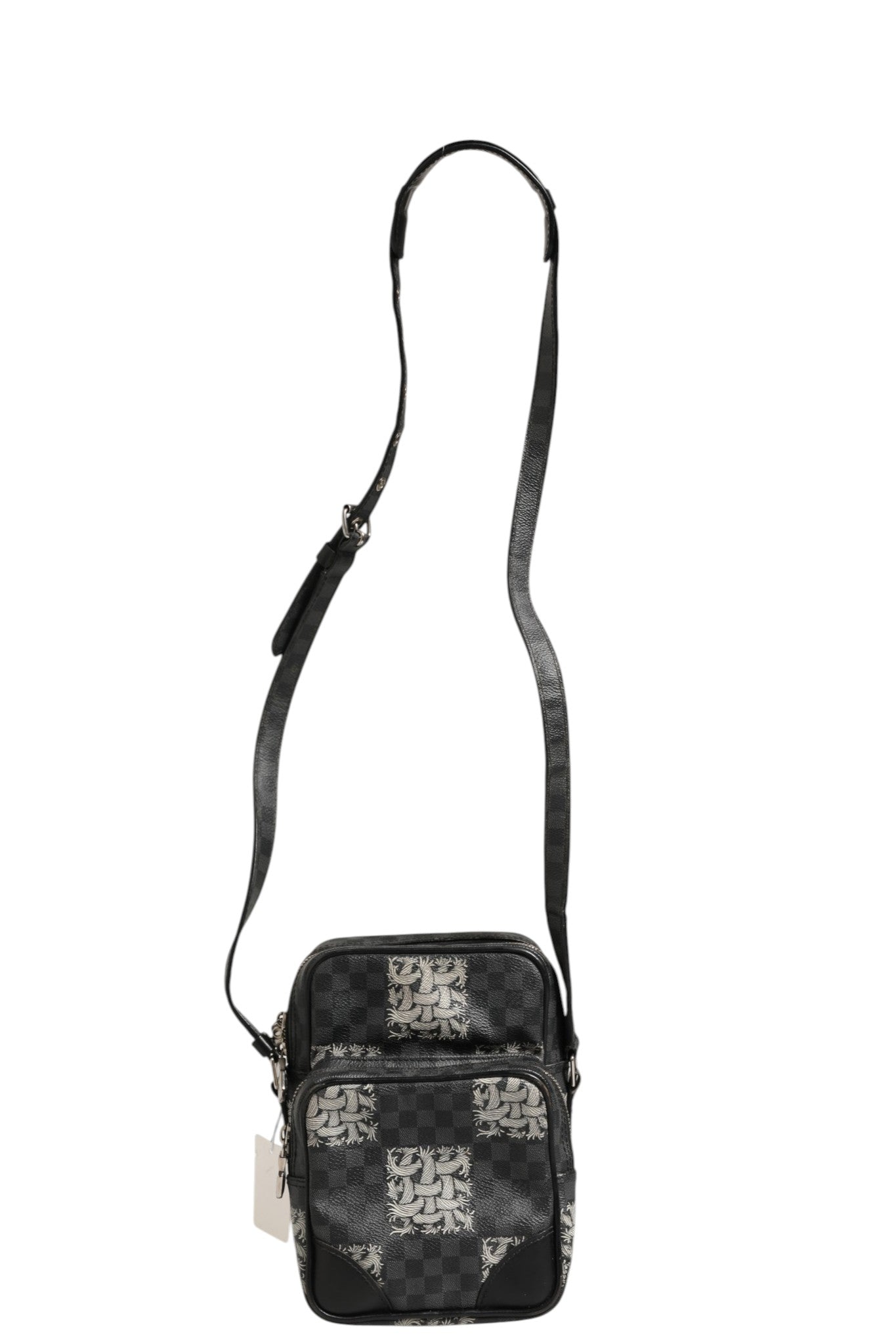 Black Damier Graphite Canvas Amazon Christopher Nemeth Shoulder Bag