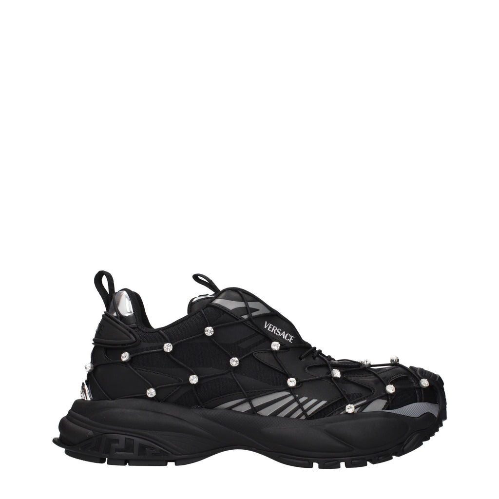 Black Fabric Sneakers
