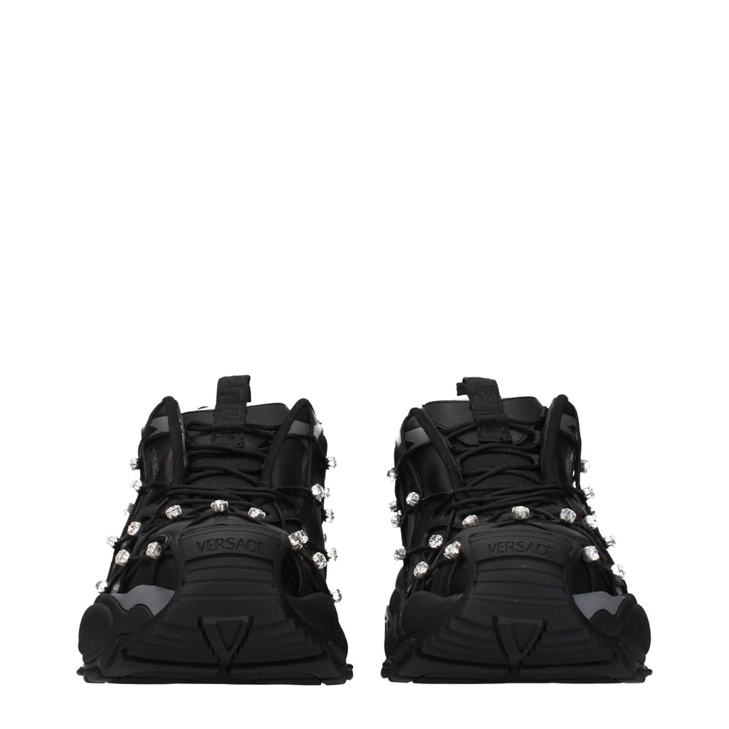 Black Fabric Sneakers