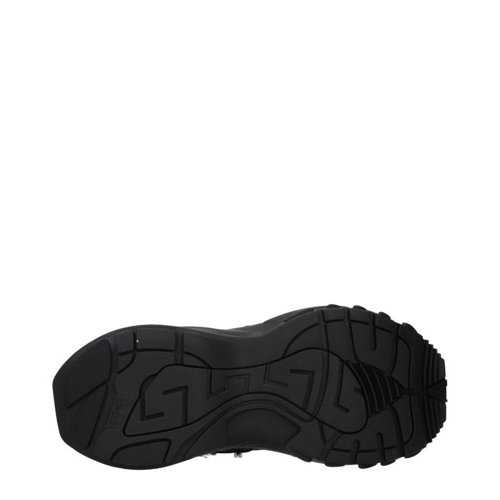 Black Fabric Sneakers