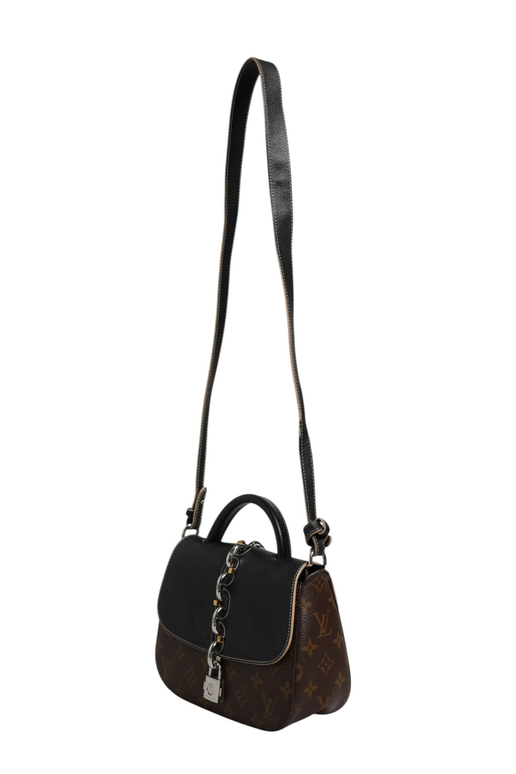 Calfskin Monogram Chain It Bag PM Black