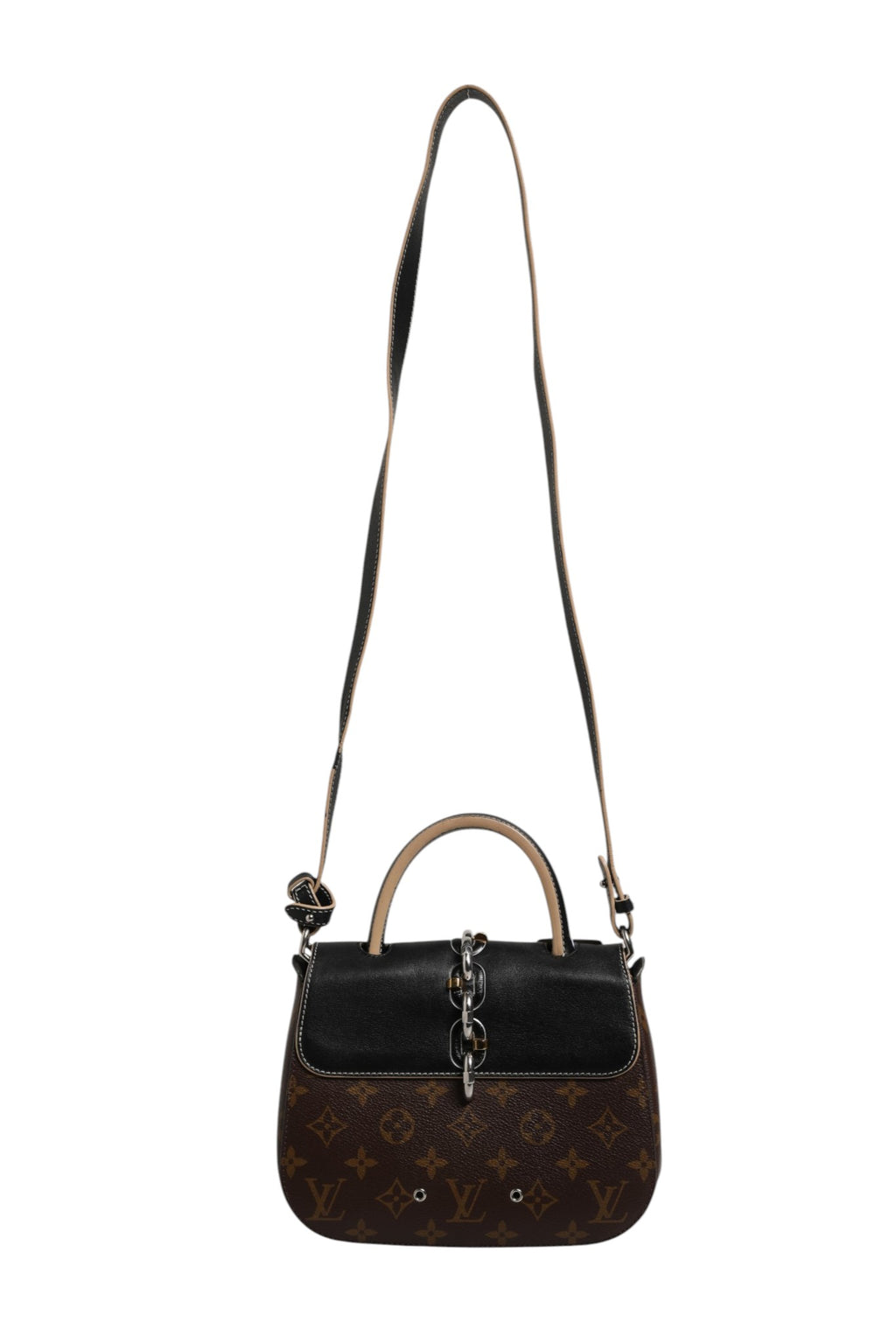 Calfskin Monogram Chain It Bag PM Black
