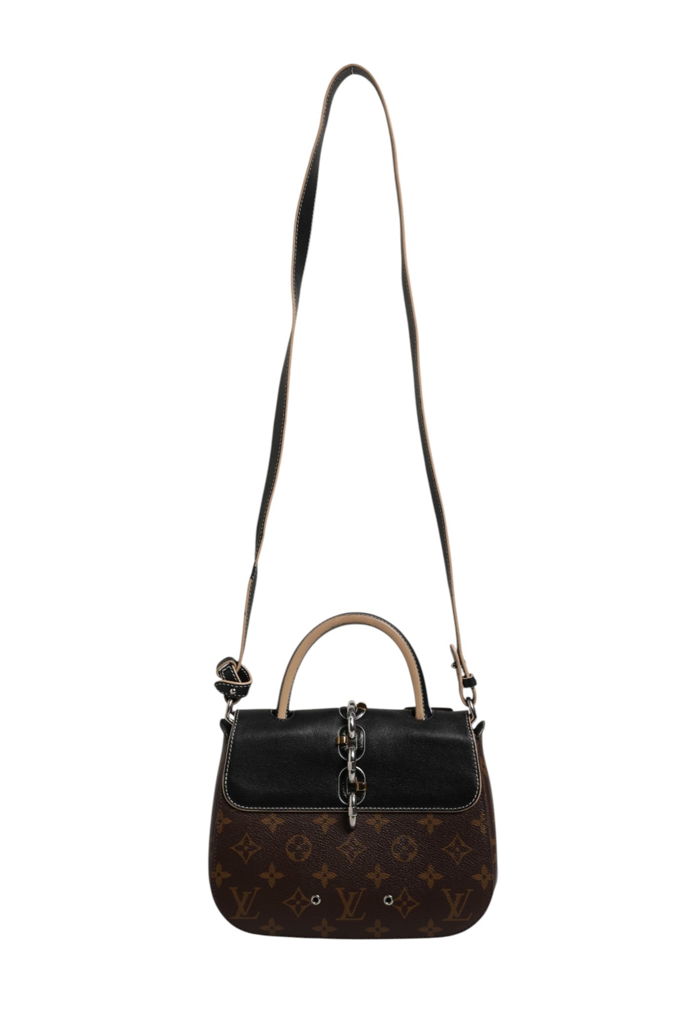 Calfskin Monogram Chain It Bag PM Black