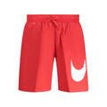 Rosso Poliestere Uomo Swim Boxer