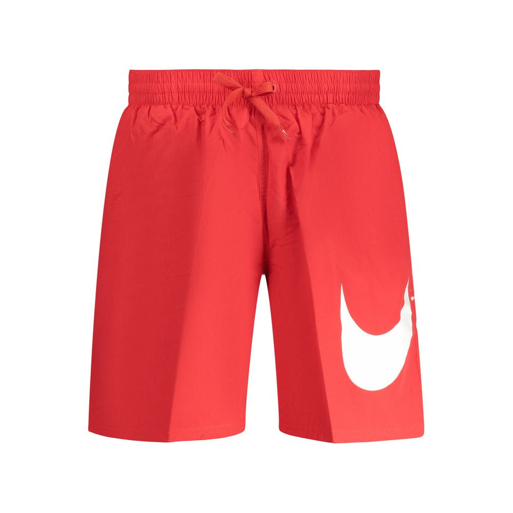 Rosso Poliestere Uomo Swim Boxer
