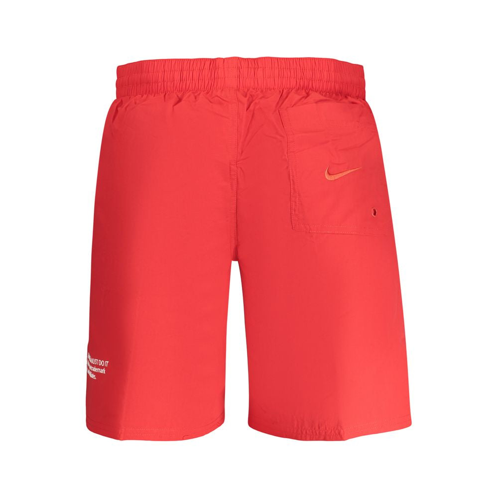 Rosso Poliestere Uomo Swim Boxer