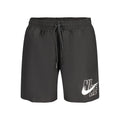 Black Polyester Men's Swimwear