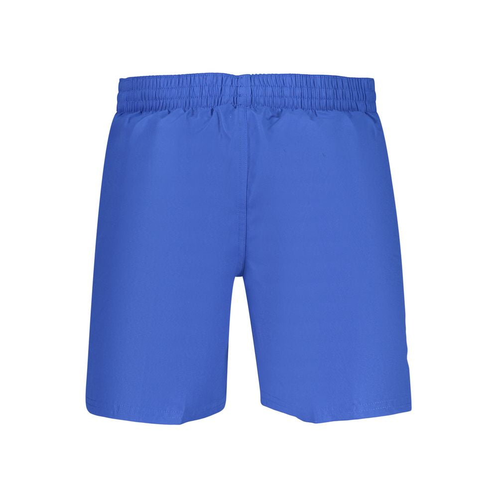 Blue Polyester Men's Swimwear
