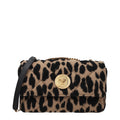 Brown Wool Shoulder Bag