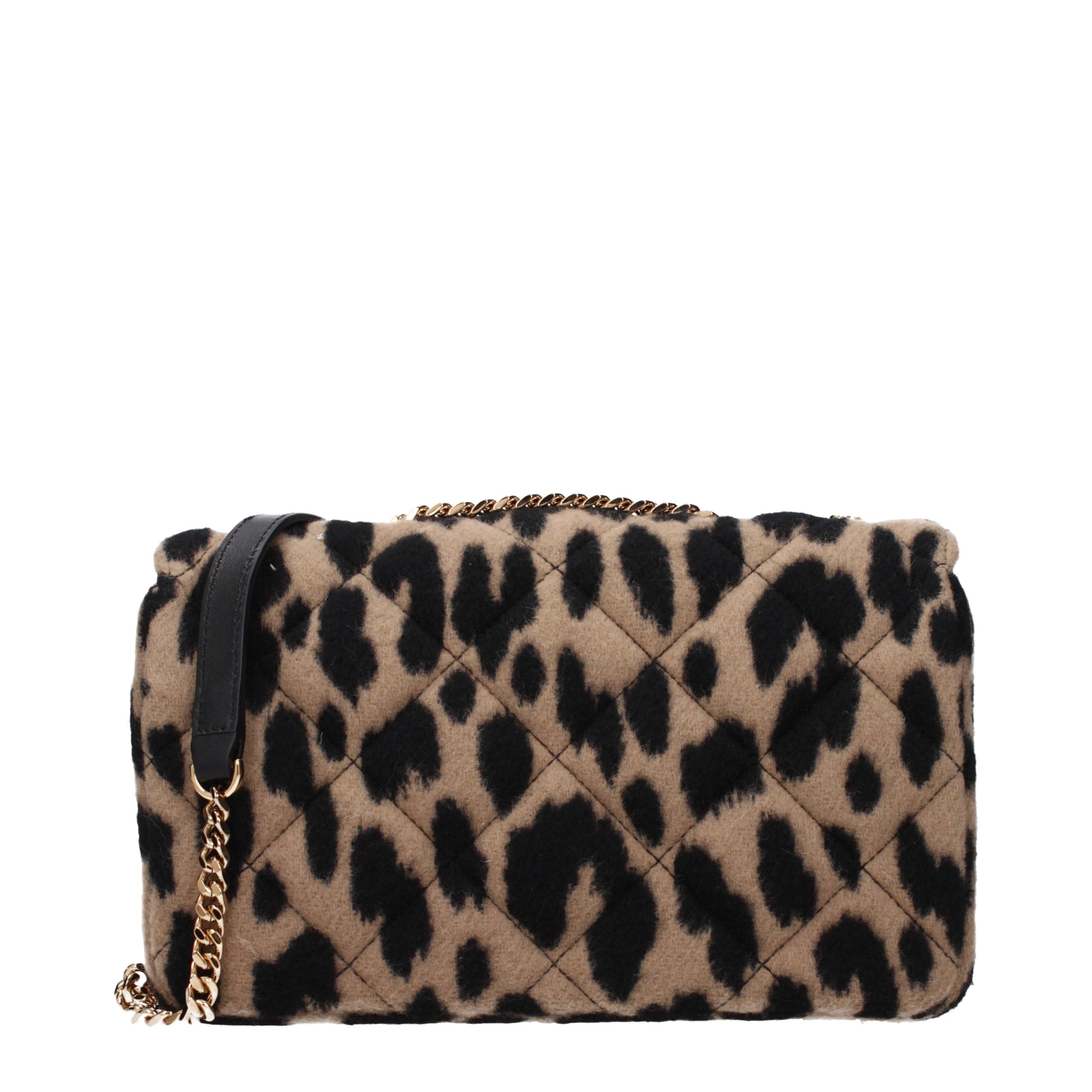 Brown Wool Shoulder Bag