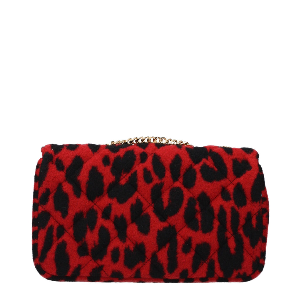 Red Wool Shoulder Bag