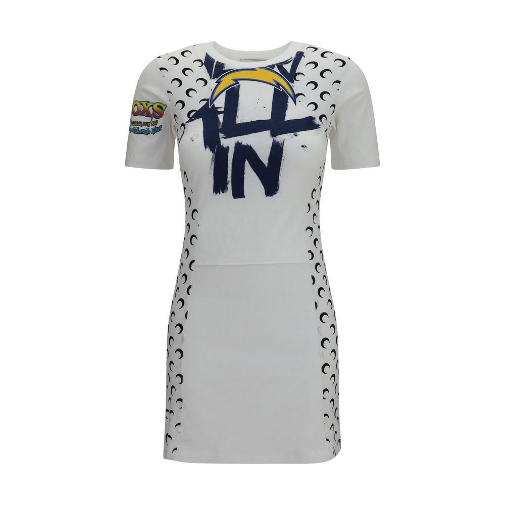White Cotton Casual Dress