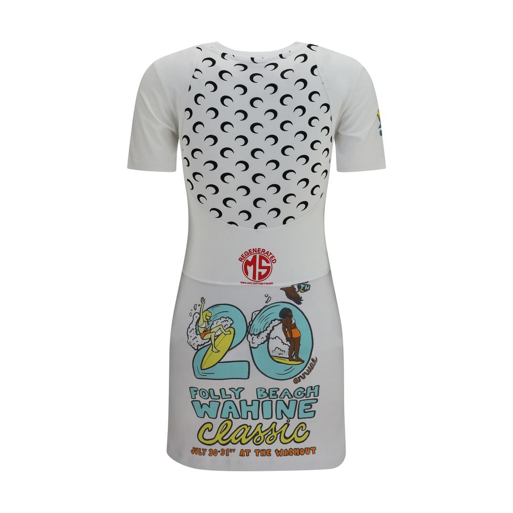 White Cotton Casual Dress