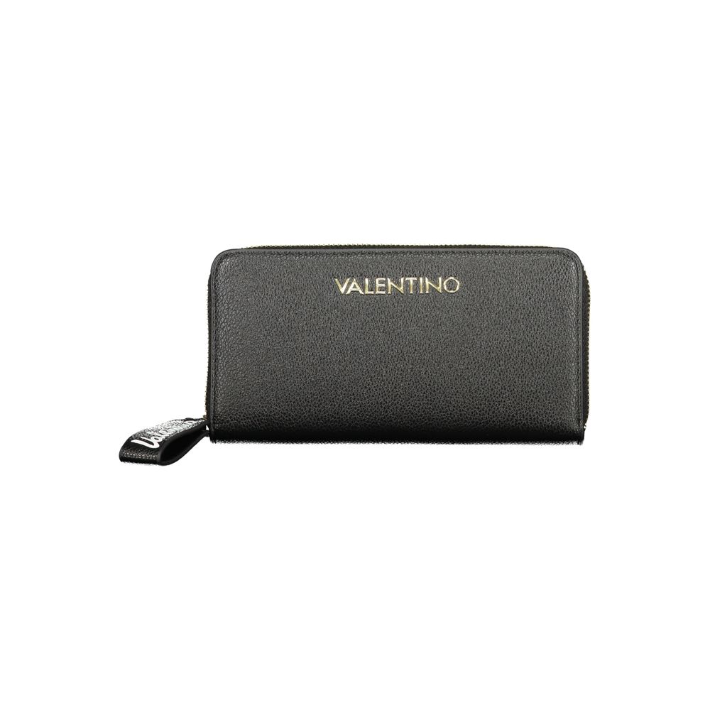 Black Polyurethane Women's Wallet