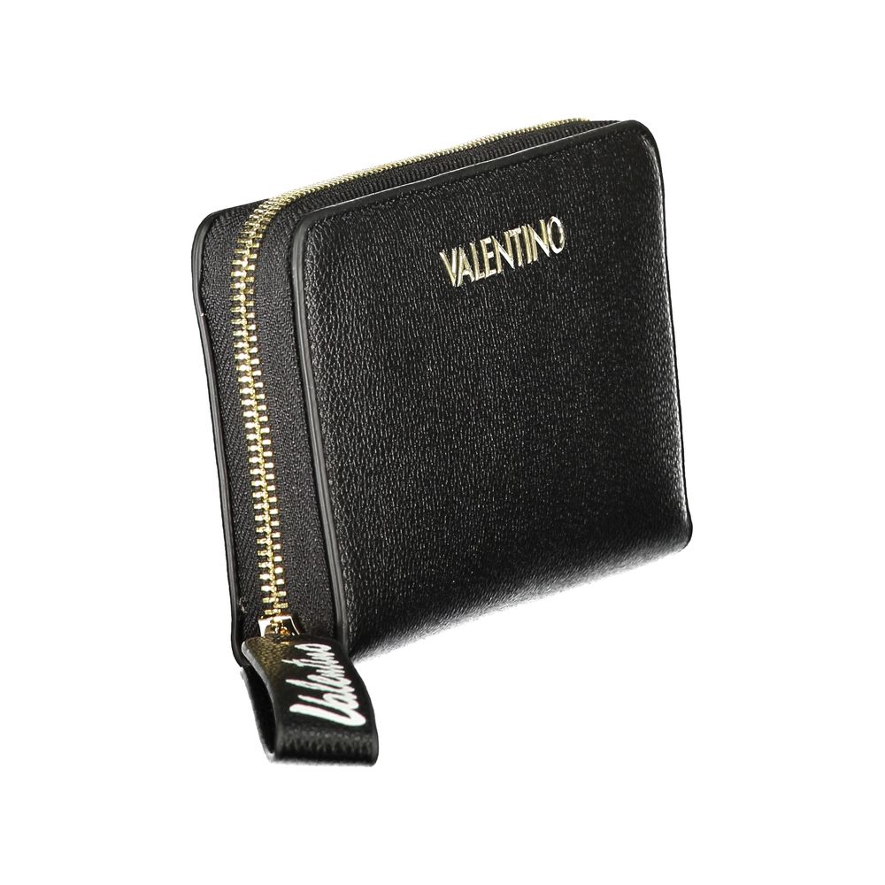 Black Polyurethane Women's Wallet
