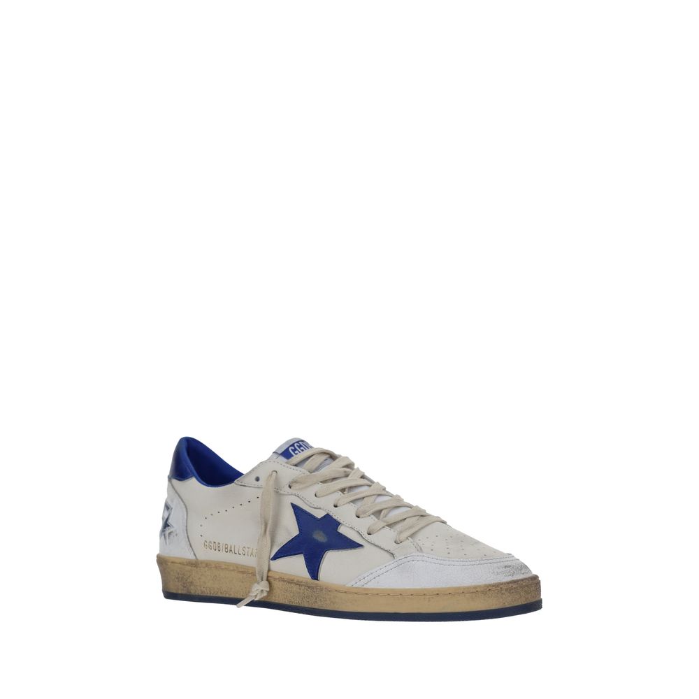 White Goatskin Low Top Sneakers