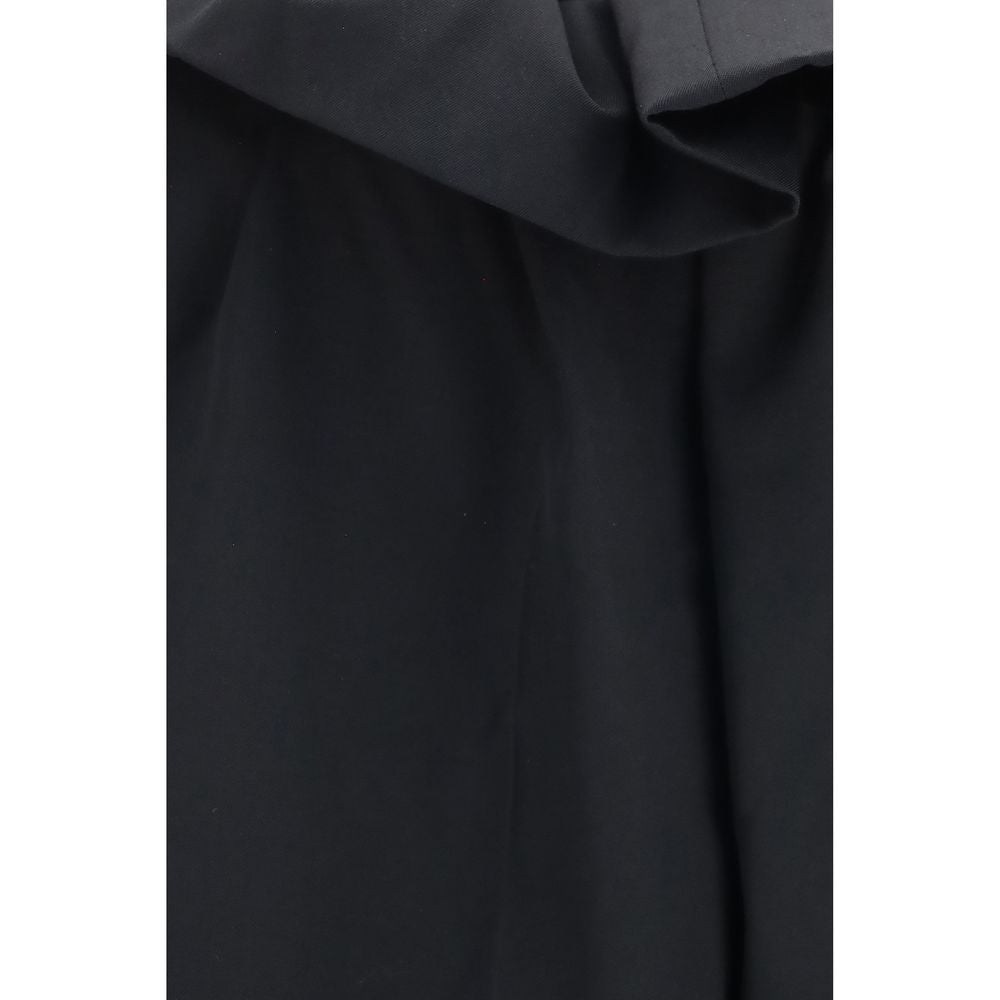 Black Wool Oves Aries Casual Pants