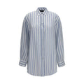 Blue Silk Shirt