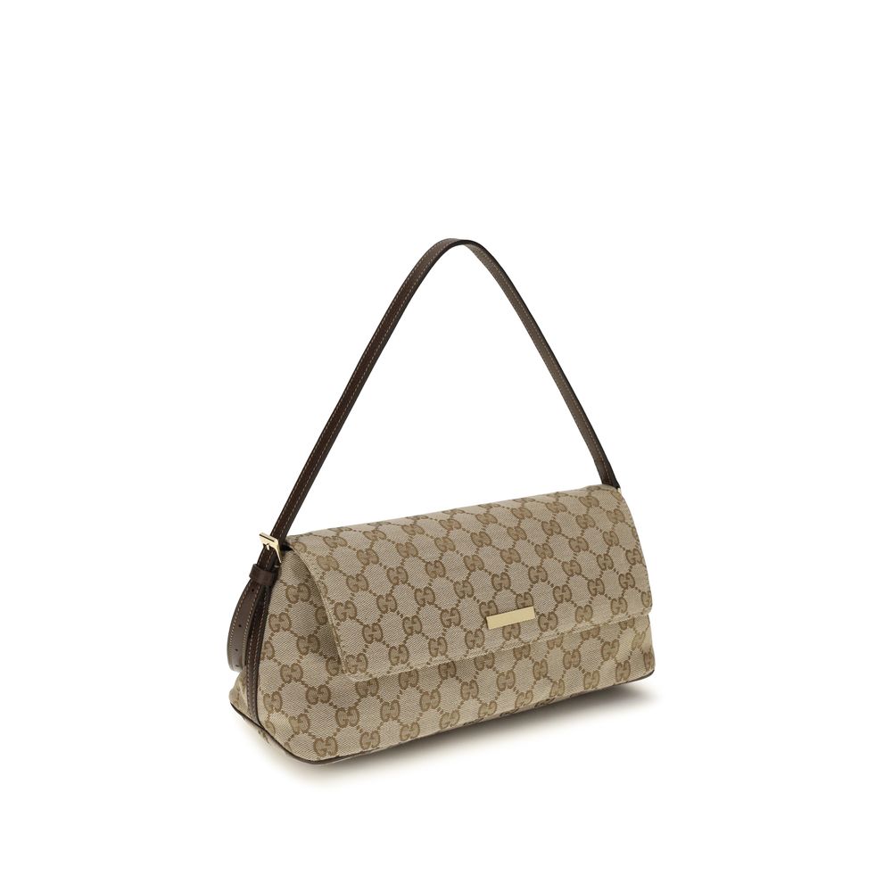 Brown Polyester Handbag
