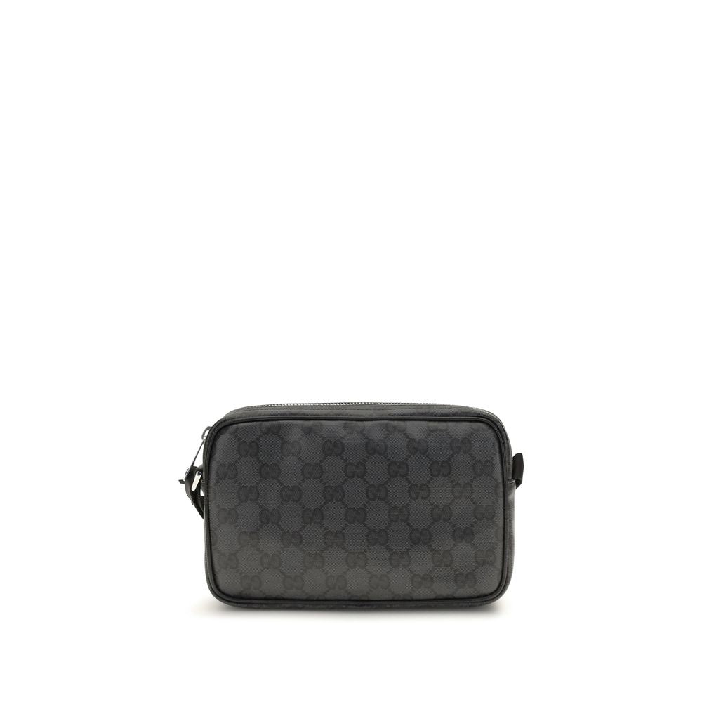 Black Cotton Shoulder Bag