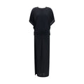 Black Viscose Casual Dress