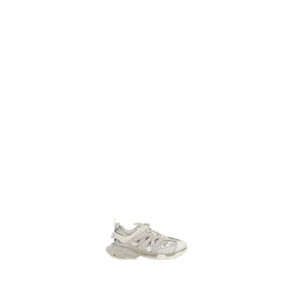 White Polyethylene Athletic Sneakers