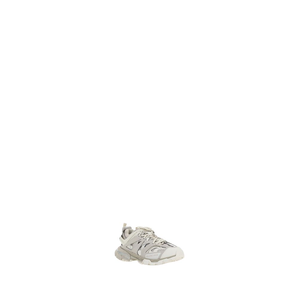 White Polyethylene Athletic Sneakers