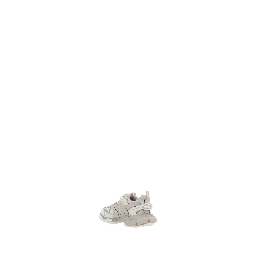 White Polyethylene Athletic Sneakers