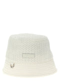White Viscose Bucket Hat