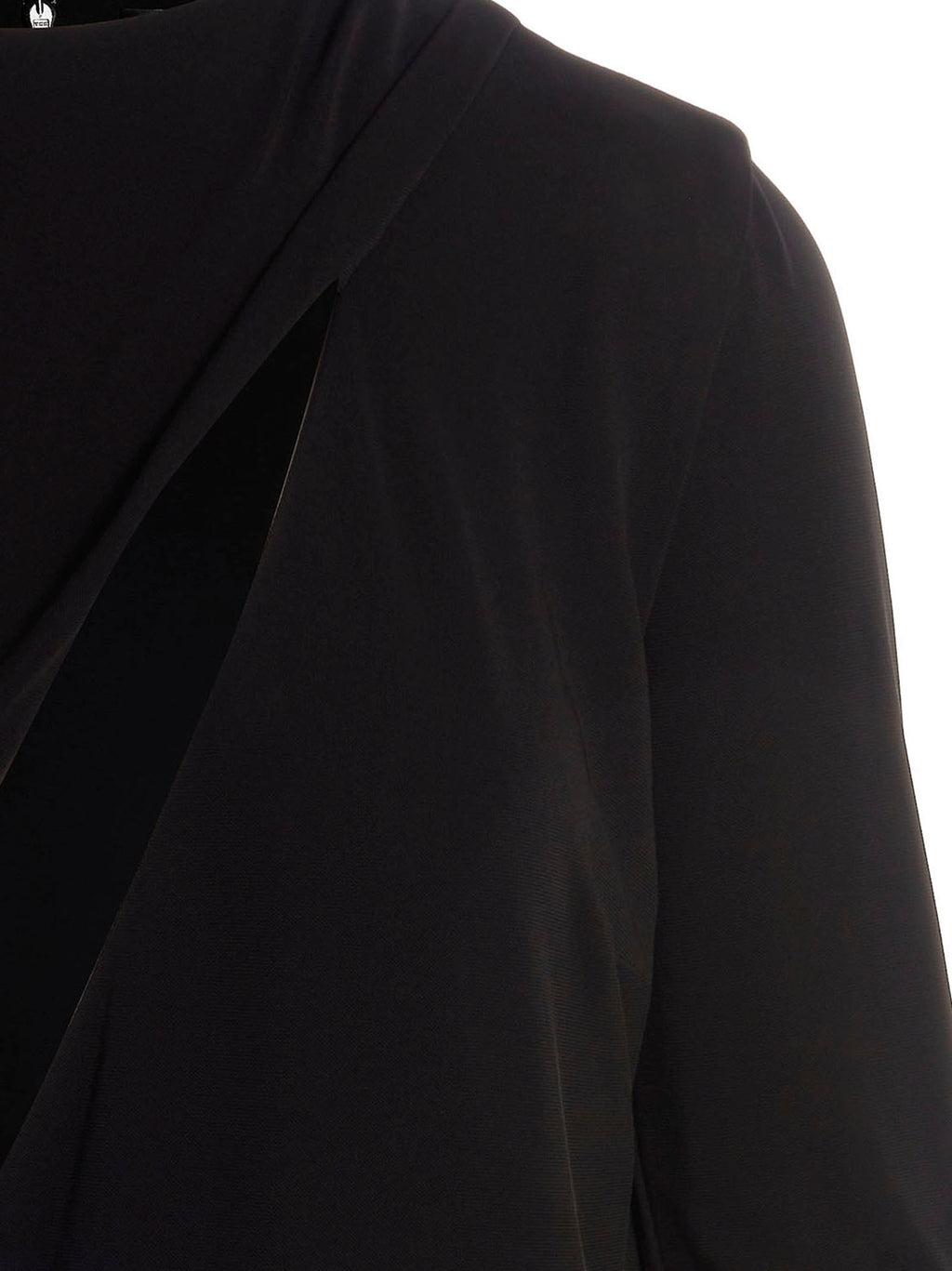 Black Viscose Short Dress