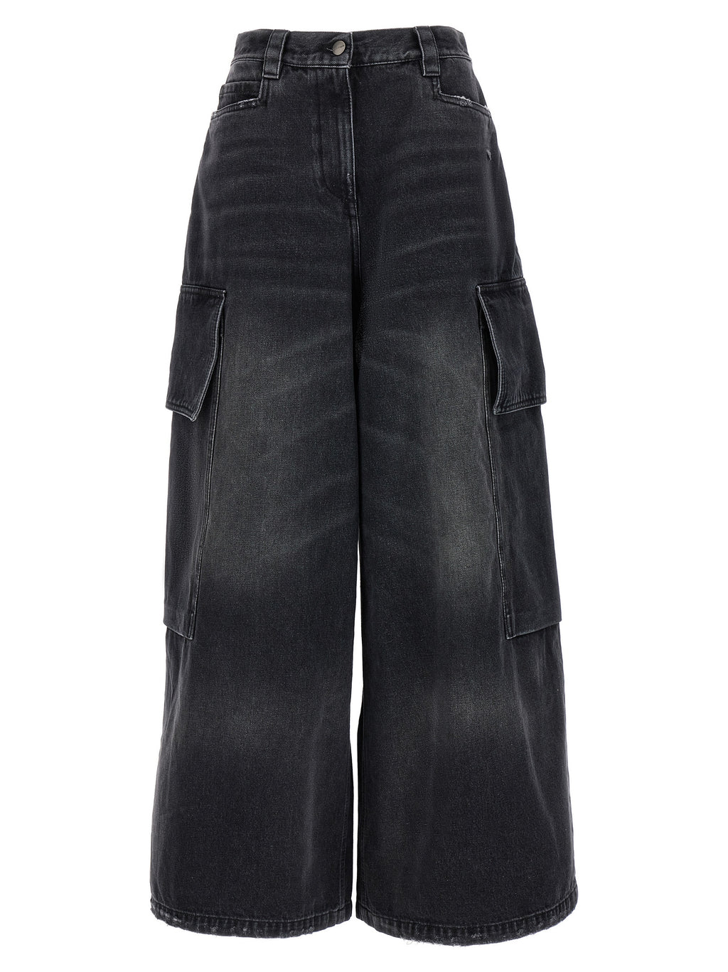 Gray Cotton Cargo Shorts