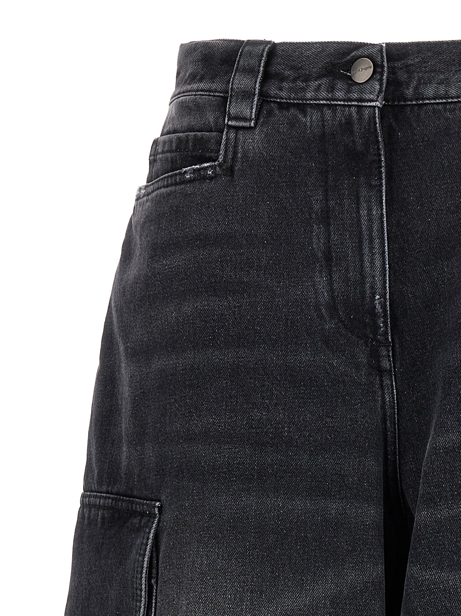 Gray Cotton Cargo Shorts