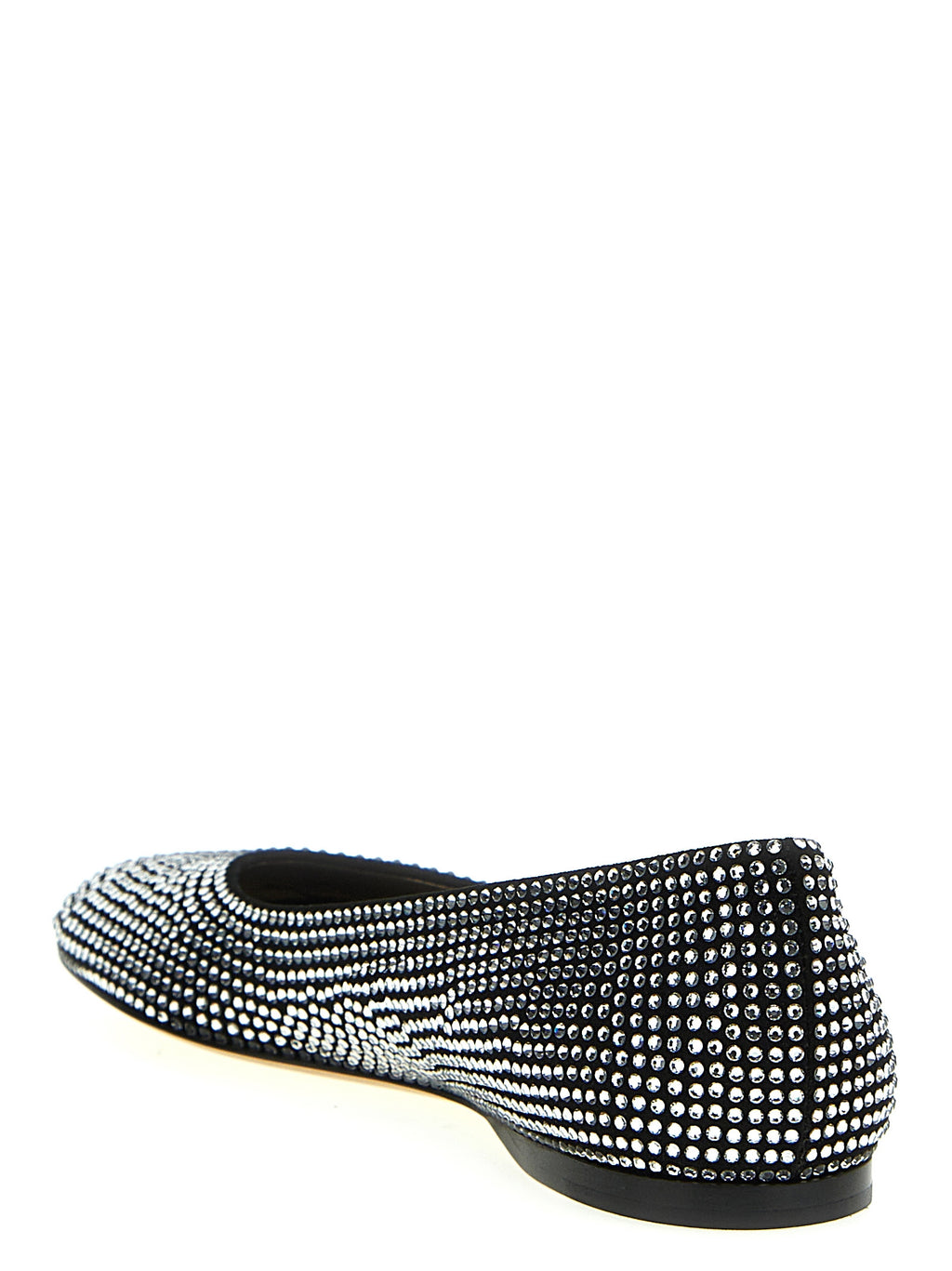 Black Goatskin Ballet Flats