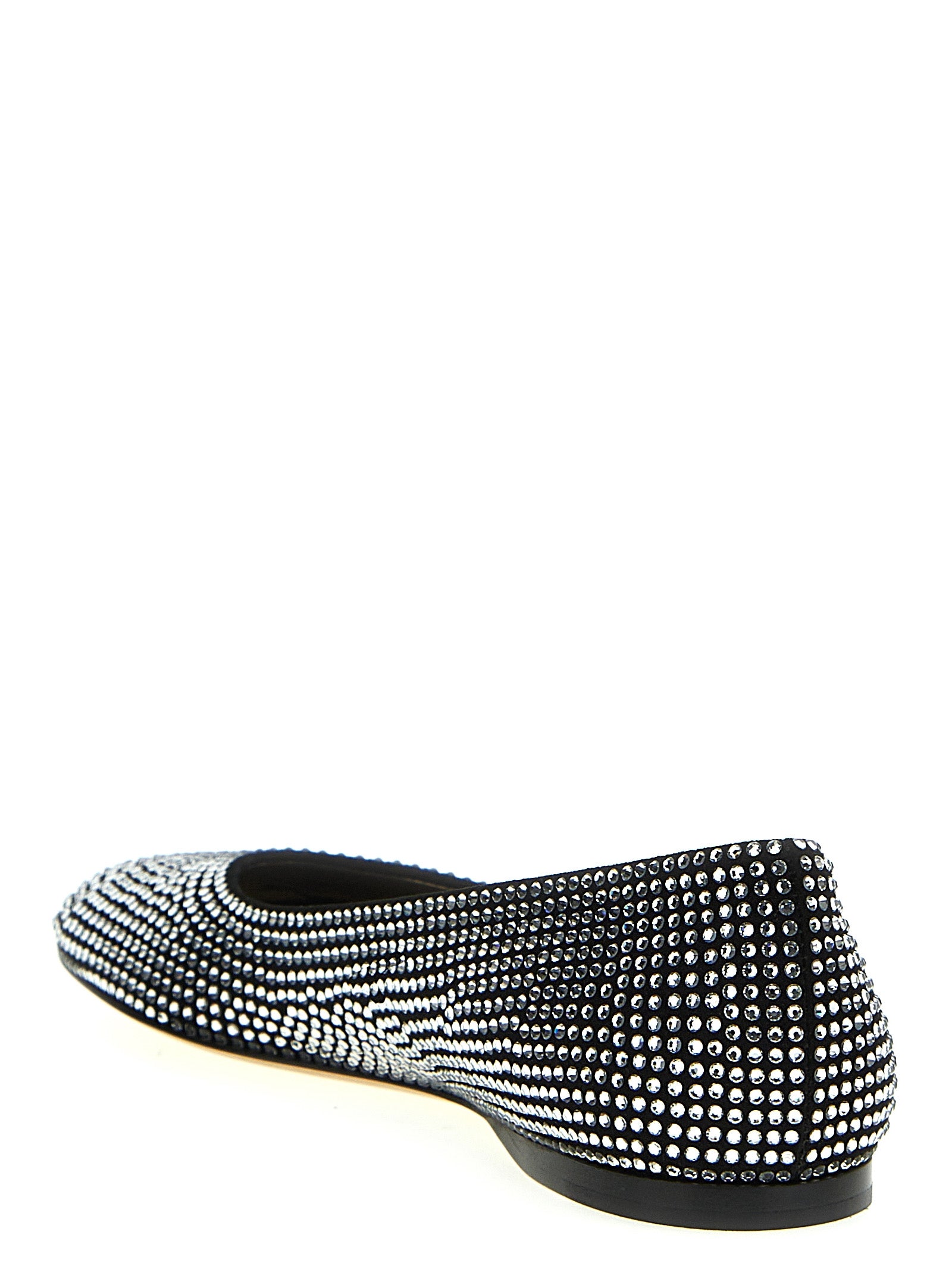 Black Goatskin Ballet Flats