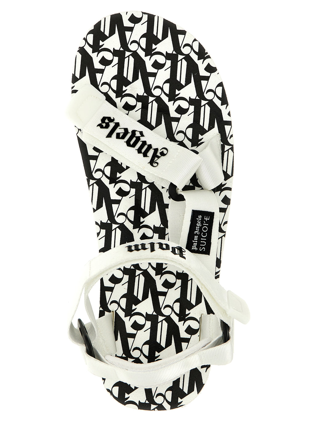 Bicolor Polyester Flat Sandals