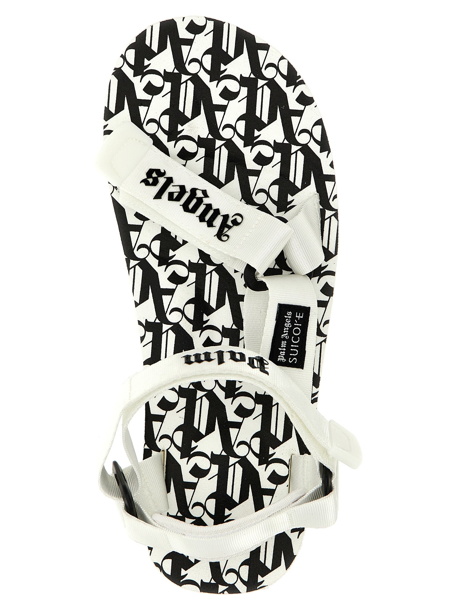 Bicolor Polyester Flat Sandals
