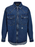 Blue Polyester Denim Jacket