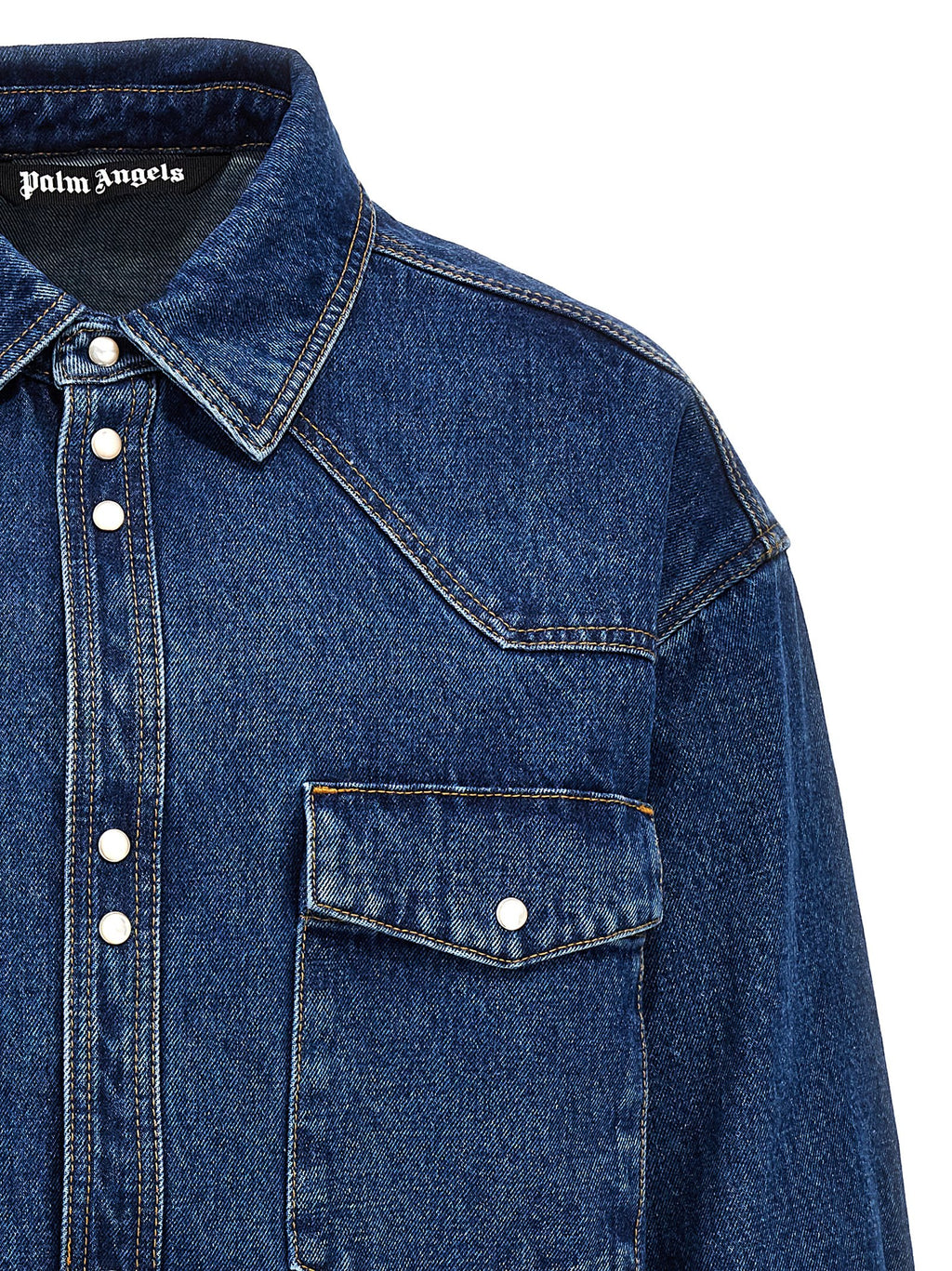 Blue Polyester Denim Jacket