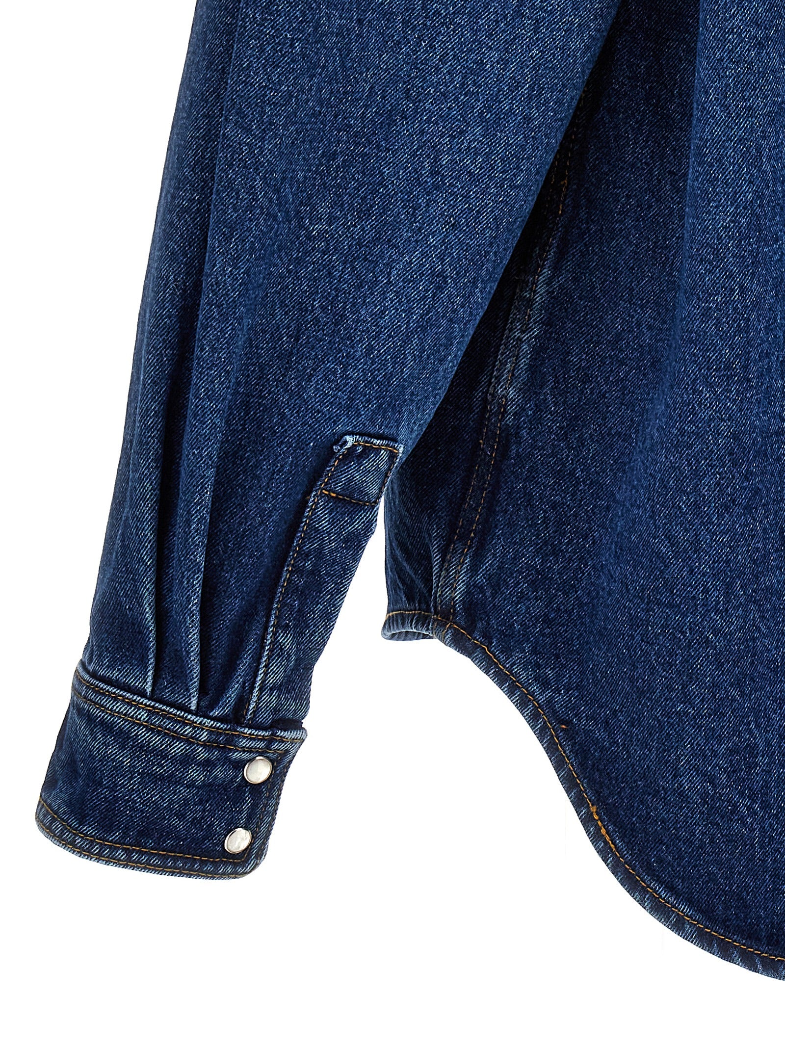 Blue Polyester Denim Jacket