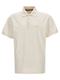White Polyester Polo Shirt