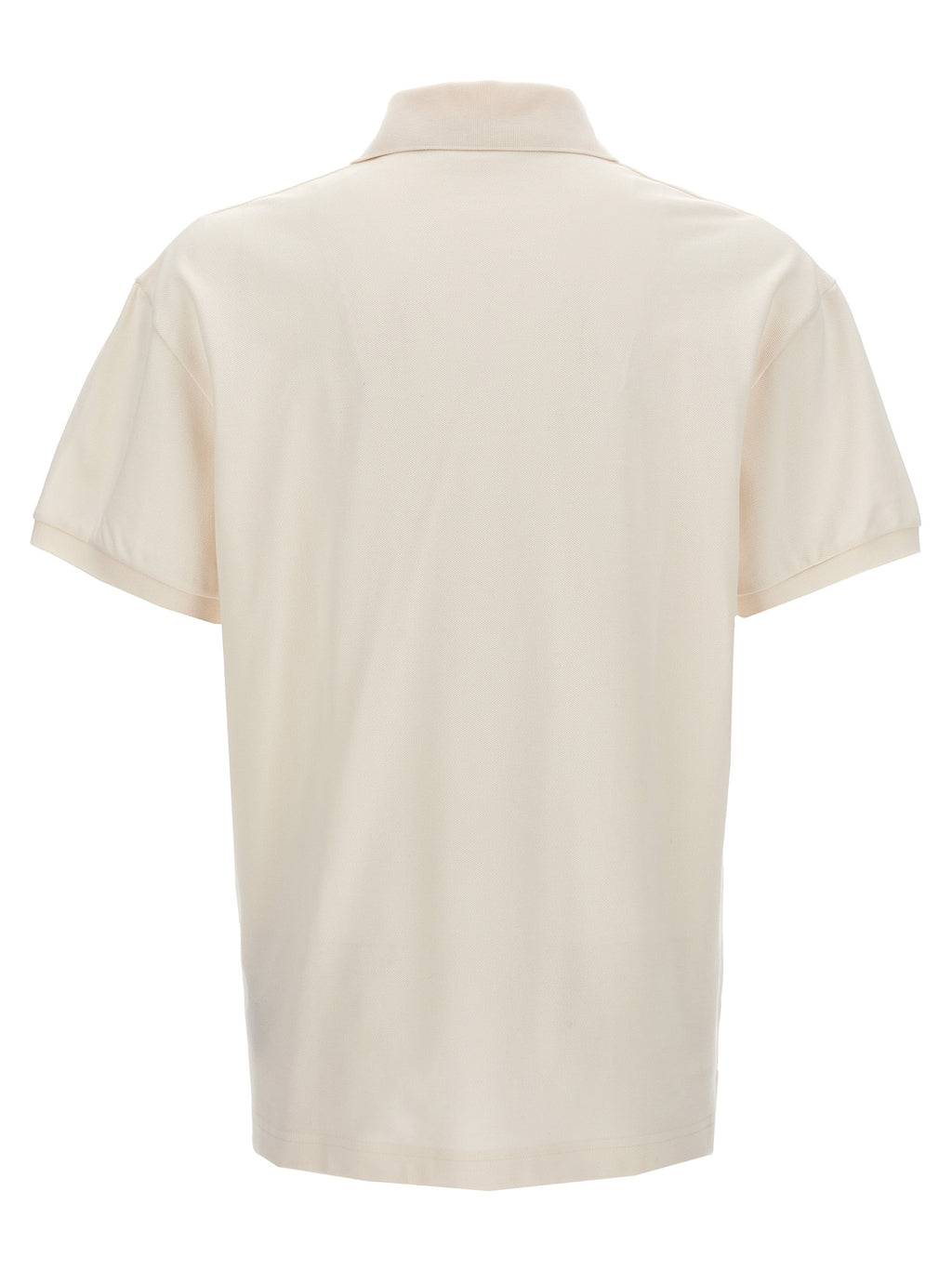 White Polyester Polo Shirt