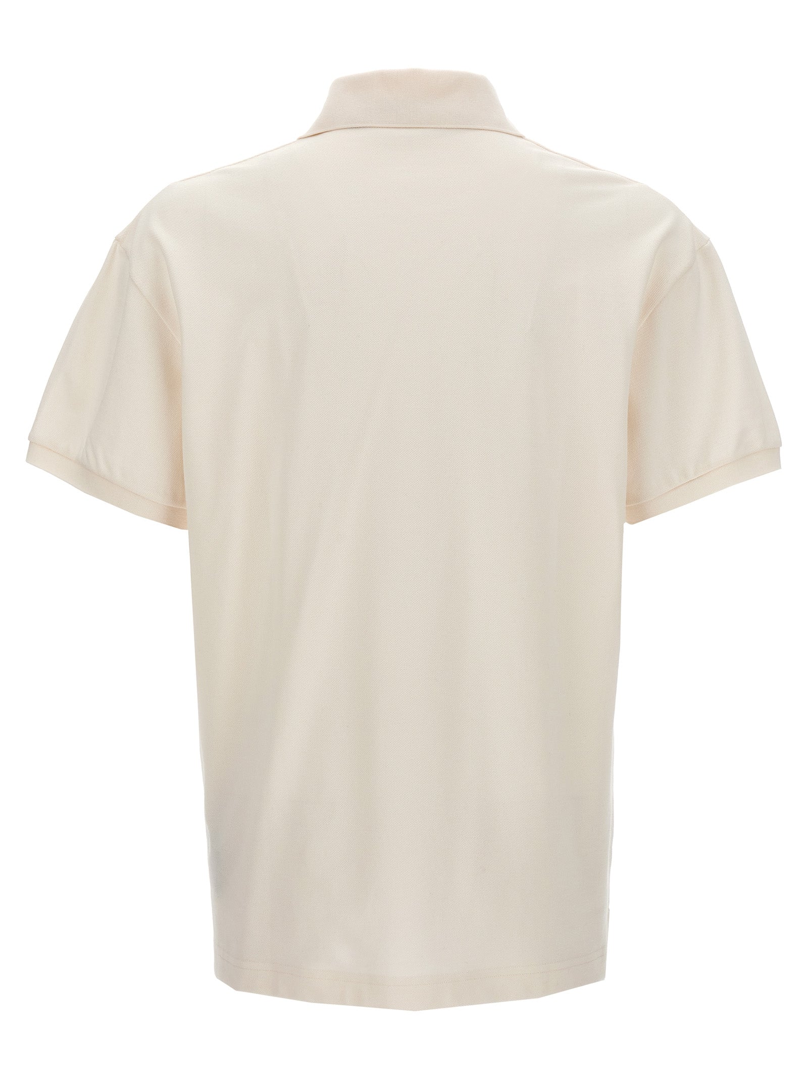 White Polyester Polo Shirt