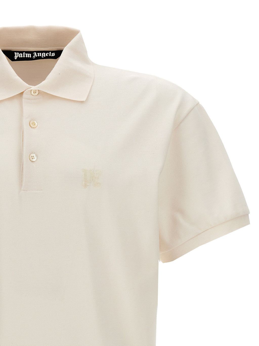 White Polyester Polo Shirt