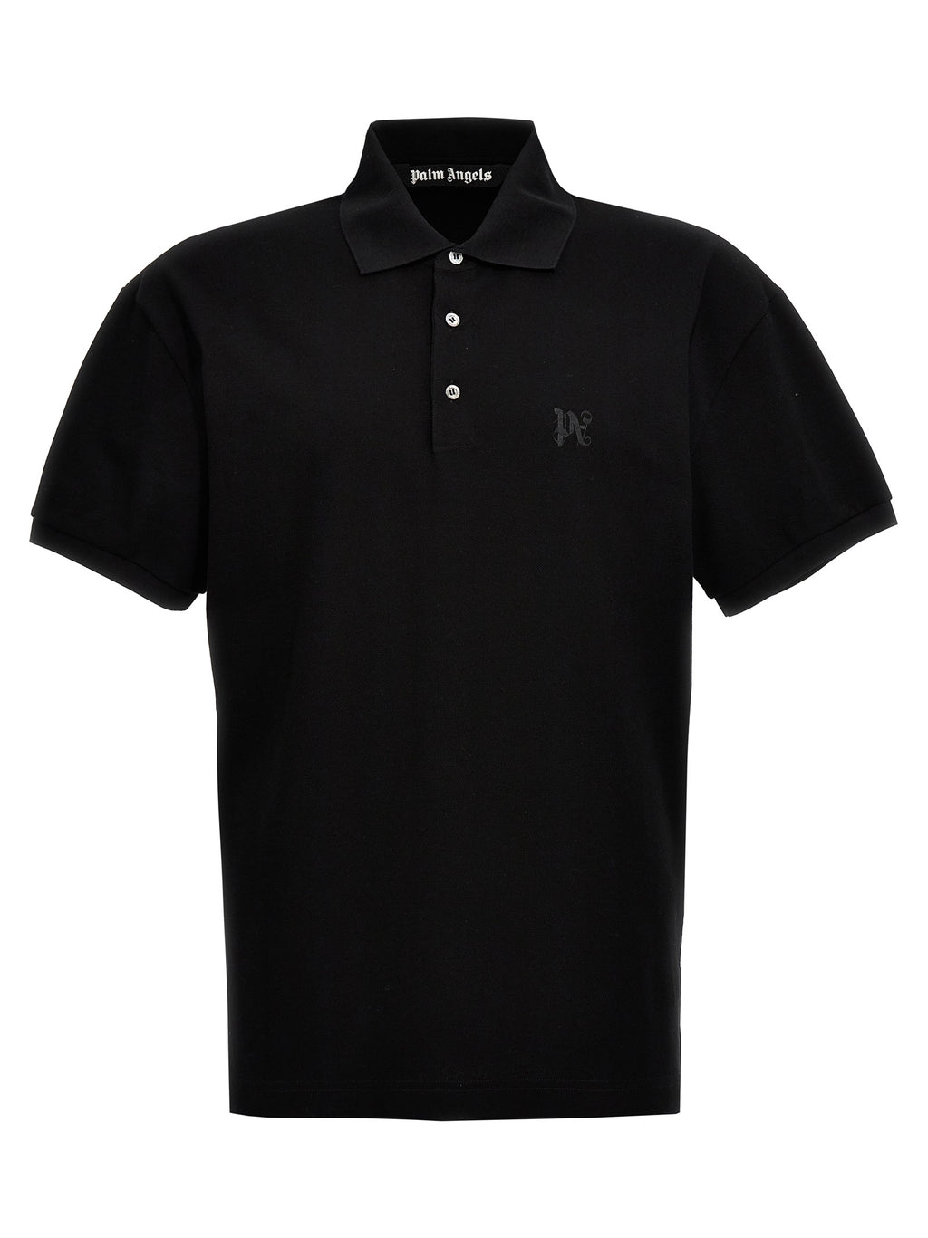 Black Polyester Polo Shirt