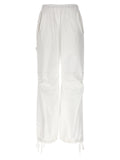 White Cotton Cargo Pants