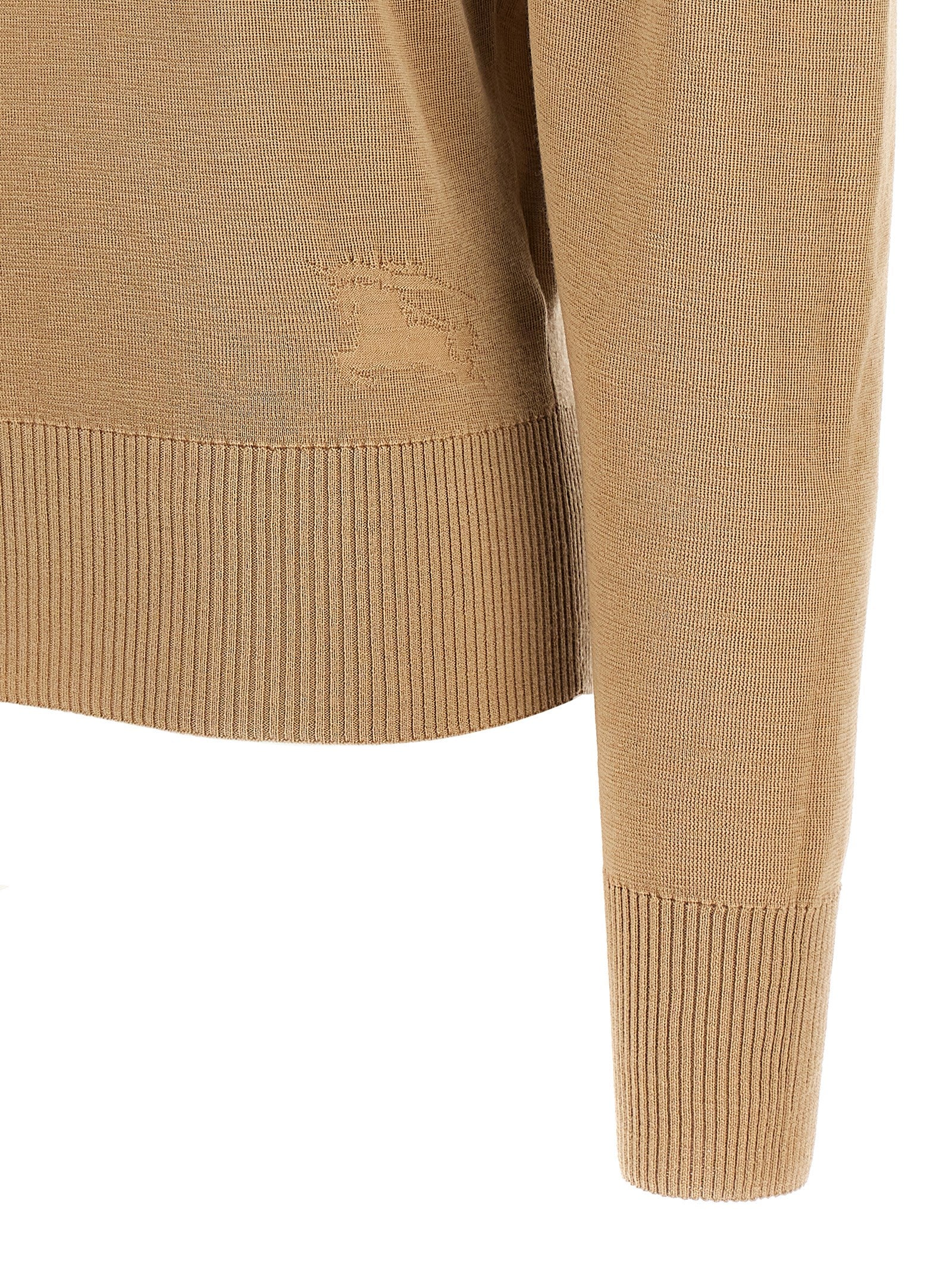 Beige Wool Cardigan