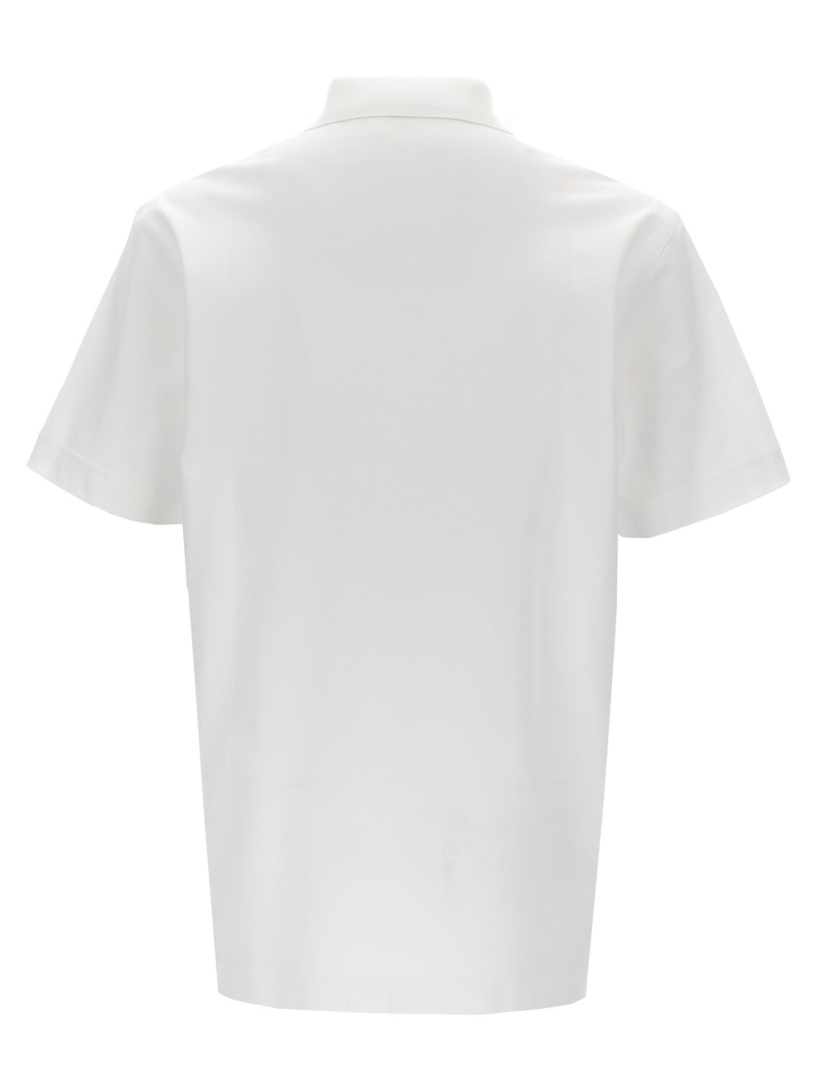 White Cotton Polo Shirt